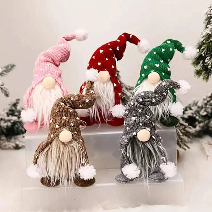 5-Pack: Christmas Gnome Plush Doll