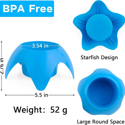 5-Piece: Seaside Plastic Beach Cup Holder