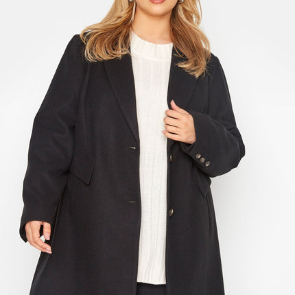 New Black Plus Size Loose Comfortable Fashion Coat for Women