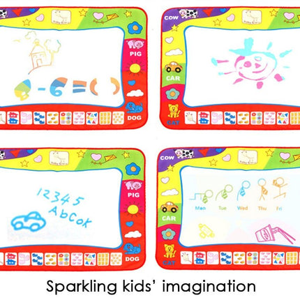 80 x 60cm Baby Kids Add Water with Magic Pen Doodle Painting Picture Water Drawing Play Mat in Drawing Toys Board Gift Christmas