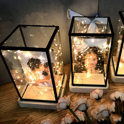 Photo Custom Creative Decoration Night Light Glass House