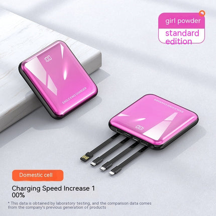 Compact Portable Mobile Power Data Cable 3 In 1