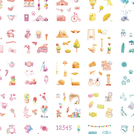 Gift box set sticker