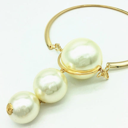 Big Pearl Pendant Necklace Exaggerated Jewelry