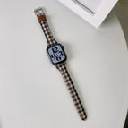 Large lattice gray brown / 38mm