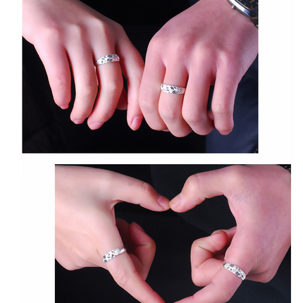 Silver ring of the stars