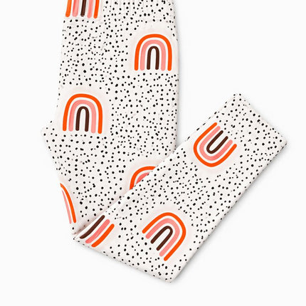 Peach Rainbow Leggings