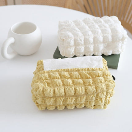 French Solid Color Fabric Tissue Box Storage Bag