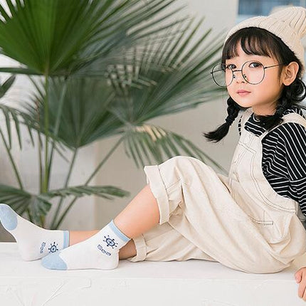 Cartoon Ocean Wind Cotton Children's Socks
