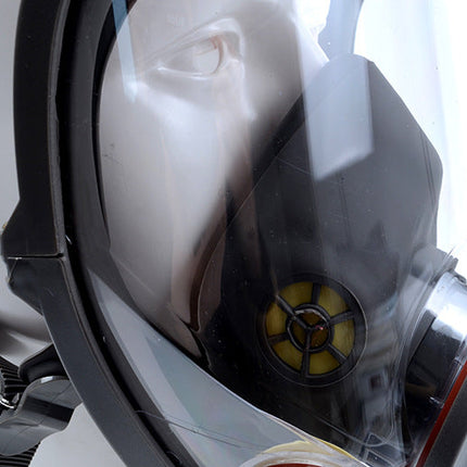 Transparent gas mask