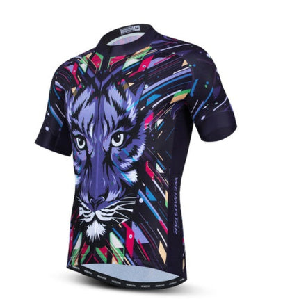 Cycling Jerseys Men 3D Lion Printing Bicycle Clothing Breathable Short Sleeve Shirts Quick Dry Bike Tops