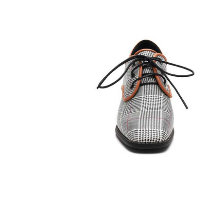 Spring new single shoes women wear lazy shoes with thick with laced cloth British wind wild women shoes