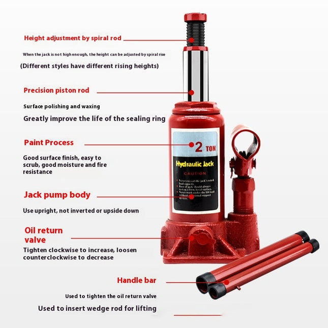 Vertical Hydraulic Jack 6 T Power Wrench Rocker