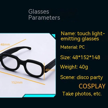 New LED Goggles Luminous Glasses Eccentric Personality Ball Performance Glasses