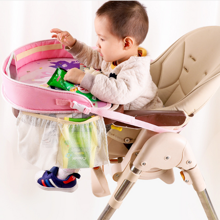 Baby car seat tray table