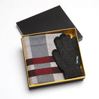 C and grey gloves