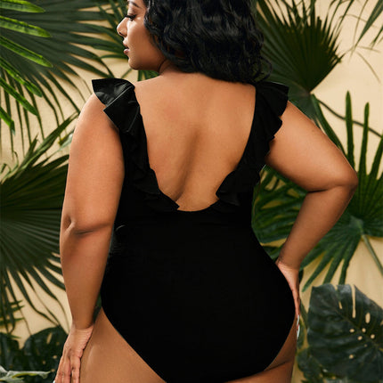 New Plus Size Conservative Women's Beach Swimsuit