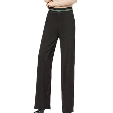 Korean Wide Leg Pants White Duck Down Winter Pants