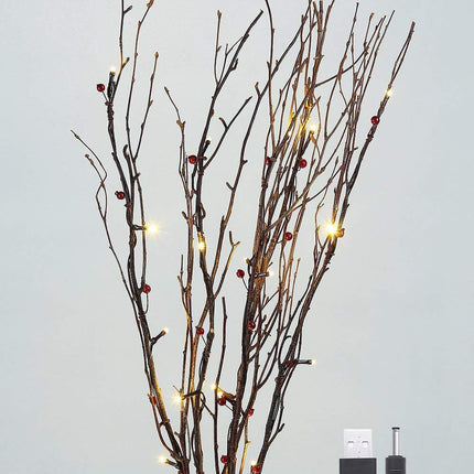 Led Strings Of Decorative Lights Illuminate The Night