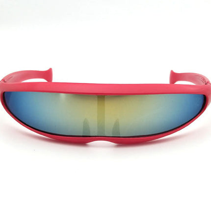 Personality Sunglasses Laser Glasses Men Women Sunglass Robots Silver Lens Sun Glasses Men's Driving Goggles Glasses