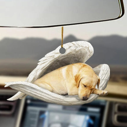 Car Pendant Sleeping Dog Angel Home Decor Acrylic Showcase Hanging Ornaments For Doors