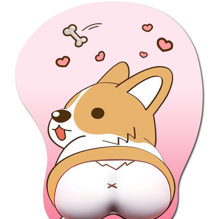 Keji dog dog mouse pad dog wrist pad cartoon creative pattern girl Keji PP silicone wristband