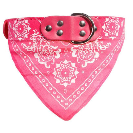 Printed triangle scarf saliva towel small dog collar