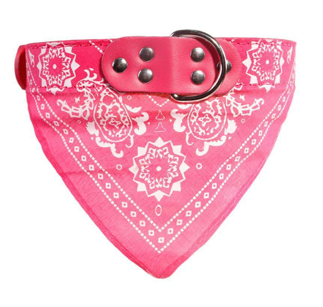Printed triangle scarf saliva towel small dog collar