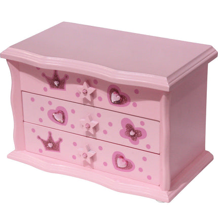 Children's Wooden Jewelry Storage Box Holiday Gift