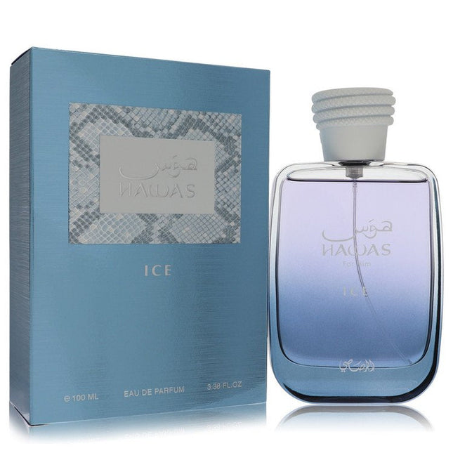Hawas Ice by Rasasi Eau De Parfum Spray 3.3 oz for Men
