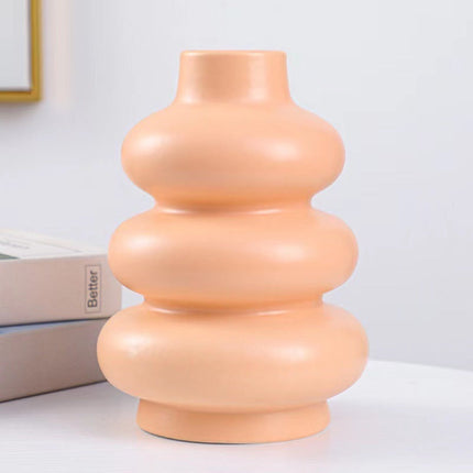 Simple Ceramic Vase Ornaments Dried Flowers Living Room Home