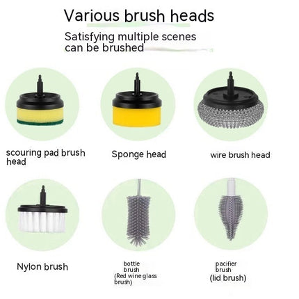 Electric Cleaning Brush Multifunctional Scouring Pad