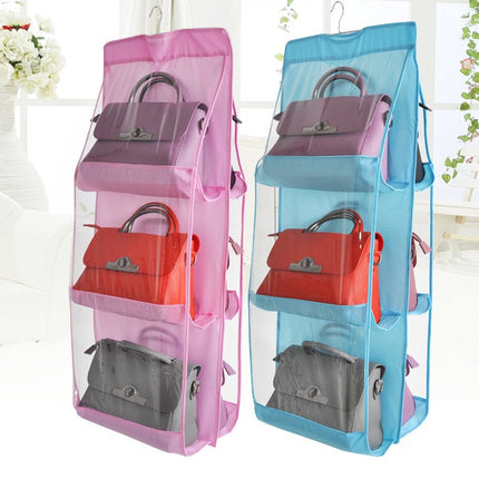 Three-dimensional Six-grid Storage Bag Storage Bag Creative Sundries Bag Daily Storage Non-woven Hanging Dust Bag