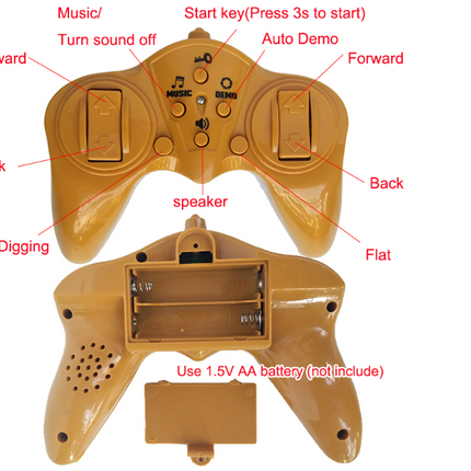 Wireless remote control excavator