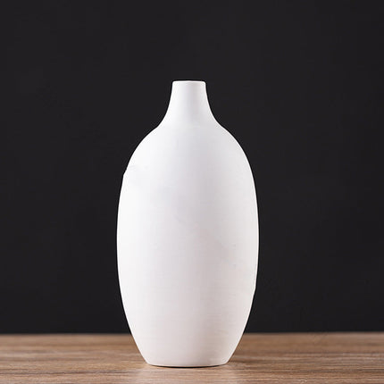 Factory Hot Sale Simple Style Light Luxury Small Restaurant Ceramic Decoration Vase