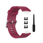 Wine red / Strap x Silver Stainless Steel