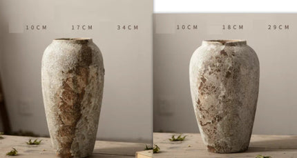 Mottled Old New Chinese Japanese Style Silent Style Decoration Hallway TV Cabinet Flower Arrangement Hydroponic Ceramic Vase