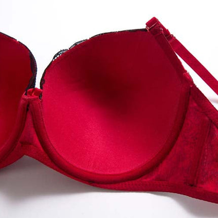 Lace Color Matching Plus Size Underwear Set