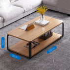 Black frame light walnut / 100x50x42.5cm