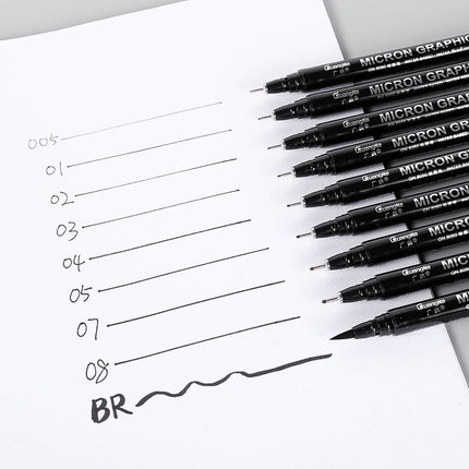 Comic extremely fine hand-painted pen