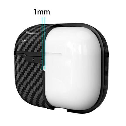 Compatible with Apple, Bluetooth Headset Case Carbon Fiber Pattern Drop