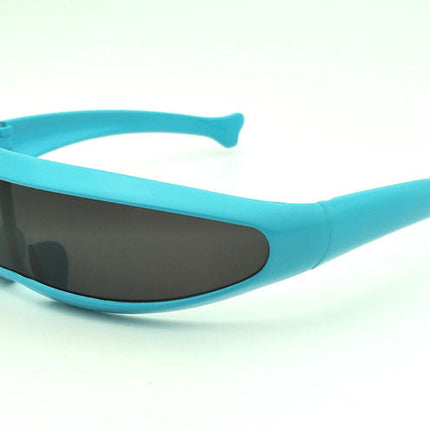Personality Sunglasses Laser Glasses Men Women Sunglass Robots Silver Lens Sun Glasses Men's Driving Goggles Glasses