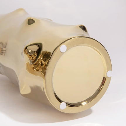Nordic Electroplating Golden Simple Creative Ceramic Vase Model Room Soft Decoration