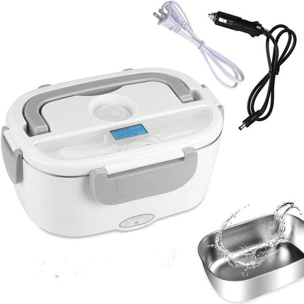 Electric Heating Insulation Heating Car Lunch Box Home Car Dual Purpose Stainless Steel Plastic Combo
