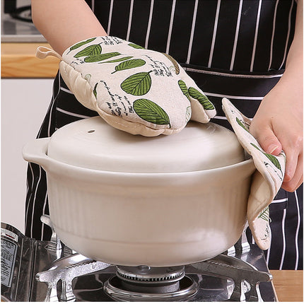 Oven Mitts Lovely Steaming Box Heat Proof Thickening