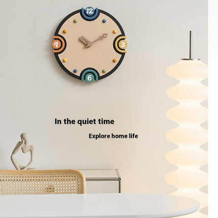 Household Cream Style Clock TV Cabinet Hallway Decorations