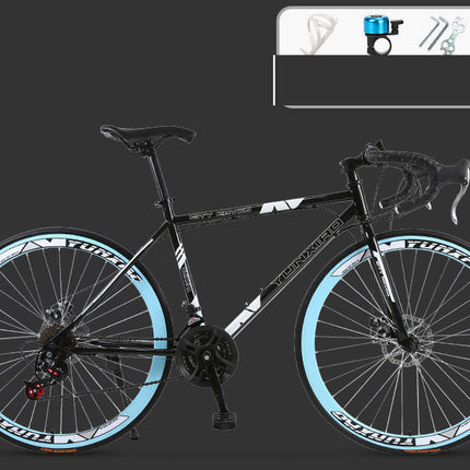 Road Race Variable Speed Solid Tire Double Disc Brake Bicycle