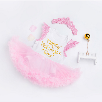 Children's dress crown sleeveless dress 0-2 full moon