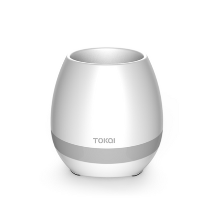 Touch-sensitive music vase desktop audio