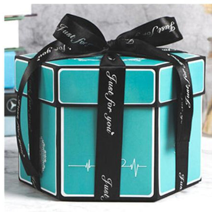 Surprise Explosion Box DIY Handmade Scrapbook Photo Album Gift Box for Valentine Gift